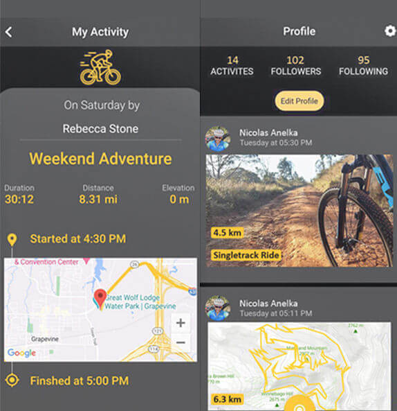 Trekking & Biking App for Youth